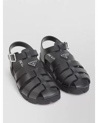 Prada - Sandals Cage Design Open Toe Round - Lyst