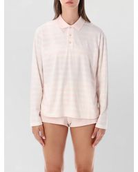 Sporty & Rich - Striped Cotton Pyjama Top - Lyst