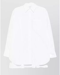 Sportmax - Cotton-Blend Pleated Shirt - Lyst