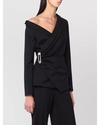 GIUSEPPE DI MORABITO - Asymmetrical Jacket Featuring Brooch Detail - Lyst