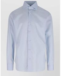 Barba Napoli - Casual Shirt Straight Collar Long Sleeves - Lyst