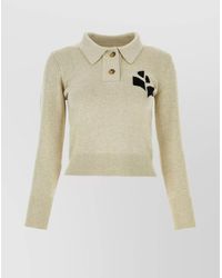 Isabel Marant - Cotton Wool Mélange Polo Sweater - Lyst