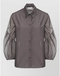 Peserico - Cotton Silk Shirt And Wide Leg Trousers - Lyst