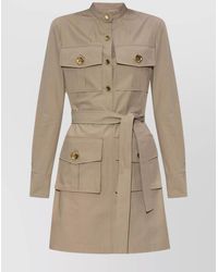 Givenchy - Cotton Belted Shirt Midi Dress - Lyst