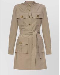 Givenchy - Cotton Belted Shirt Midi Dress - Lyst