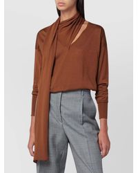 Roberto Collina - Merino Wool Sweater With Scarf - Lyst