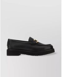Ferragamo - Leather Maryan Lug Loafers - Lyst