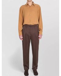 Saint Laurent - Silk Loose-Fit Long-Sleeve Shirt - Lyst