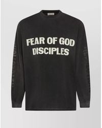 Fear Of God - Graphic Print Crew Neck Short Sleeve T-Shirt - Lyst