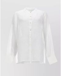 120% Lino - Linen Shirt Long Sleeves Relaxed Fit - Lyst