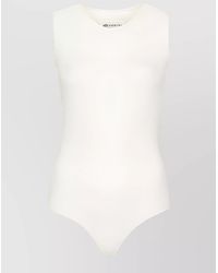 Maison Margiela - Sleeveless Round Neck Bodysuit - Lyst