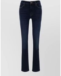 Mother - Denim Mid-Rise Straight-Leg Jeans - Lyst