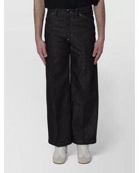 Lemaire - Studded Wide-Leg Jeans - Lyst
