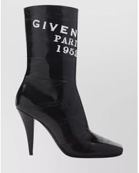Givenchy - Leather Square-Toe Ankle Boots - Lyst