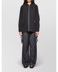 OOF WEAR - Hooded Cape Coat Two Layer Design - Lyst