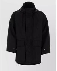WOOYOUNGMI - Nylon Hooded Windbreaker Jacket - Lyst