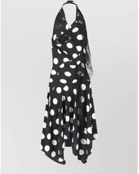 Junya Watanabe - Polka Dot Asymmetrical Midi Dress - Lyst