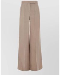 Max Mara - Organza Rasoio High Waist Wide Leg Pants - Lyst
