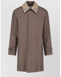 Burberry - Cotton Knee-Length Trench Coat - Lyst
