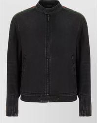 Gucci - Denim Jacket Long Sleeves Stand Collar - Lyst