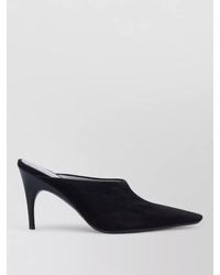 Balenciaga - Suede Pointed-Toe Stiletto Mules - Lyst