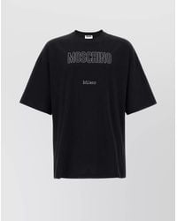 Moschino - Rhinestone Logo T-Shirt - Lyst