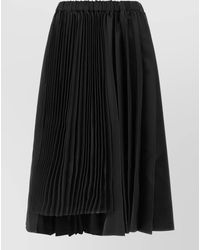 Comme des Garçons - Asymmetric Pleated Maxi Skirt - Lyst