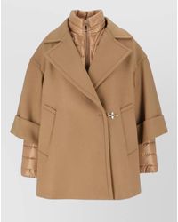 Fay - Wool And Cashmere Single Breasted Coat - Lyst