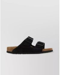 Birkenstock - Suede Leather Arizona Slides - Lyst
