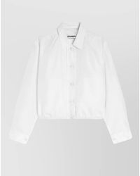 Jil Sander - Cropped Blouson Jacket - Lyst