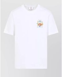 CASABLANCA - Cotton Logo-Print Short-Sleeve T-Shirt - Lyst