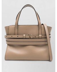 Moschino - Tie Me Small Leather Tote Bag - Lyst