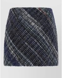 Missoni - Wool Check Mini Skirt - Lyst