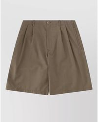 Our Legacy - Wool Cotton Relaxed-Fit Chino Shorts - Lyst