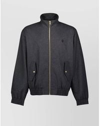 Drole de Monsieur - Wool Flannel Track Jacket - Lyst