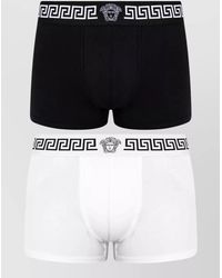 Versace - Underwear Set Elastic Waistband Logo Detail - Lyst