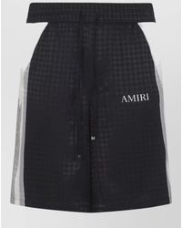 Amiri - Logo Print Viscose Deck Shorts - Lyst