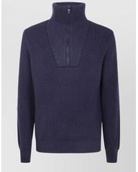 Filippo De Laurentis - Virgin Wool Half Zip Jumper - Lyst