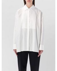 Golden Goose - Cotton Oversized Pleated Long-Sleeve Shirt - Lyst