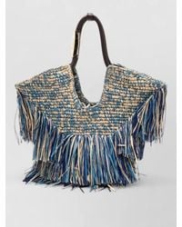 Zimmermann - Goldentime Small Raffia Fringe Tote Bag - Lyst
