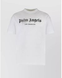 Palm Angels - Cotton Regular-Fit Rhinestone-Embellished Printed T-Shirt - Lyst