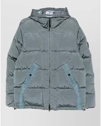 Stone Island - Down Hooded Puffer Jacket - Lyst