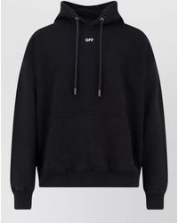 Off-White c/o Virgil Abloh - Cotton Hooded Sweatshirt Kangaroo Pocket - Lyst