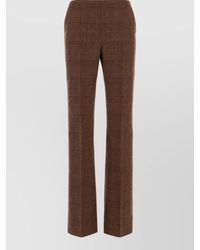 Max Mara - Virgin Wool Flared Trousers - Lyst