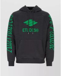 Etudes Studio - Cotton Logo-Embroidered Hoodie - Lyst