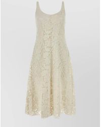 Prada - Ivory Lace Dress - Lyst