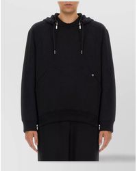 Helmut Lang - Hoodie With Drawstring Hood And Kangaroo Pocket - Lyst