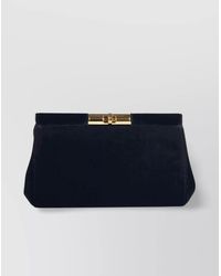Dolce & Gabbana - Marlene Medium Velvet Clutch Bag - Lyst