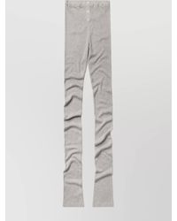 1989 STUDIO - Waffle Leggings With Button Detailing And Elastic Waistband - Lyst