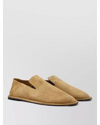 Ami Paris - Suede Loafer Flat Sole Round Toe - Lyst